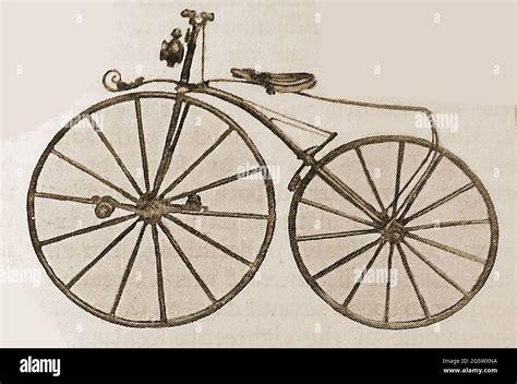 Early Bicycle A Boneshaker Aka Velocipede From 1869 Originally