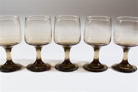 Brown Glass Wine Glasses Texacok Safe Edge Renaissance Goblets Cocktail Drinking Glasses