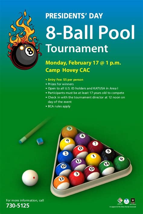8 Ball Tournament Hovey Cac