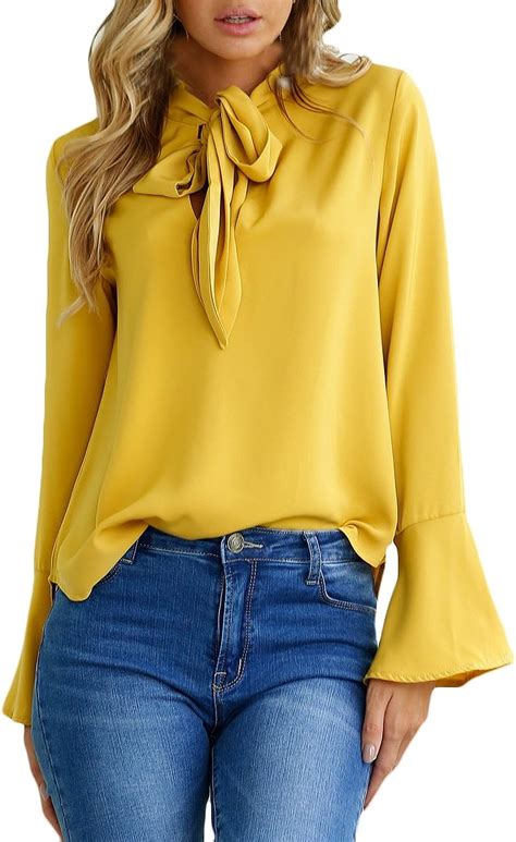 Mujer Blusas De Elegantes Primavera Otoño Manga Larga Camisetas Lindo