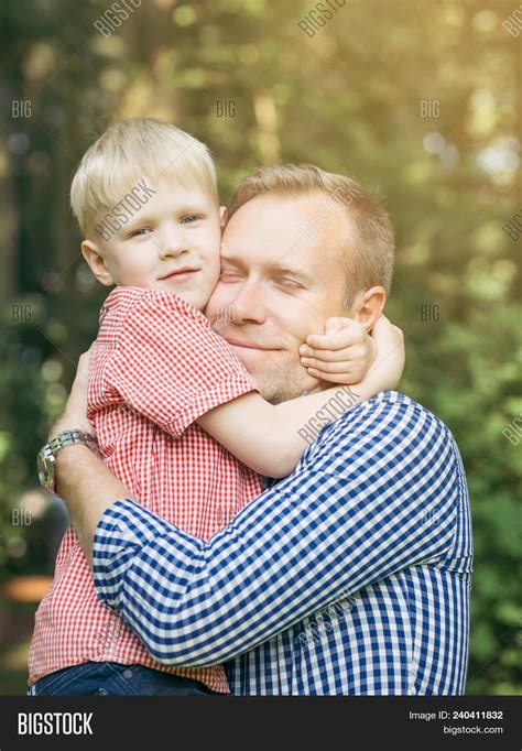 Father Son Hugging Image And Photo Free Trial Bigstock