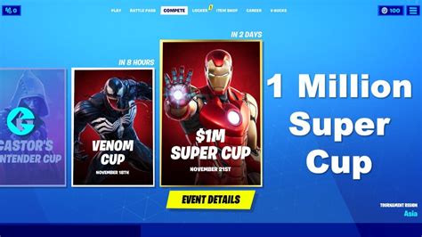How To Join The Fortnite 1m Marvel Super Cup