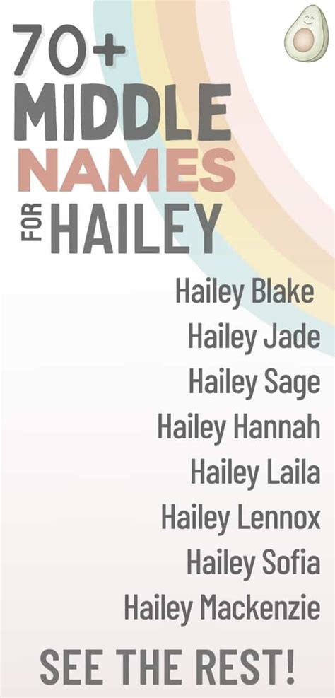 Middle Names For Hailey 72 Gorgeous Combinations 2024