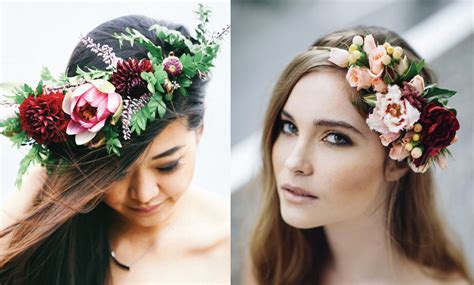 5 Wedding Hairstyles With Flowers As Inspiration Wedding Hair Flowers