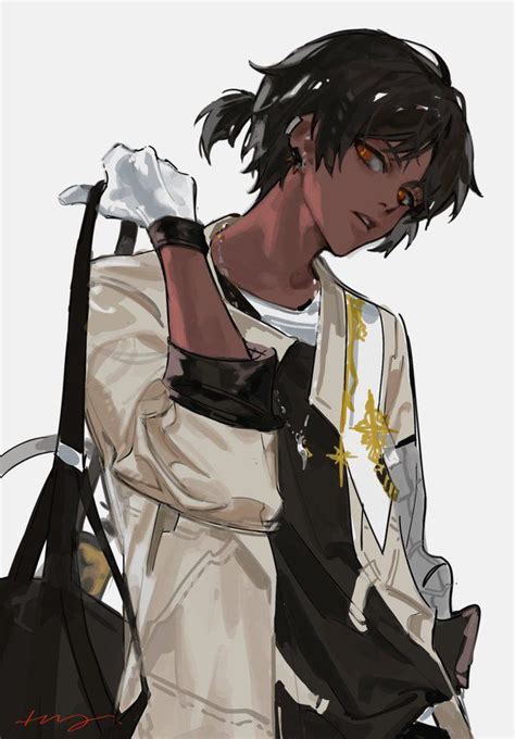 ᴴᴼᴺᴳ On Twitter Anime Character Design Black Anime Guy Character Art