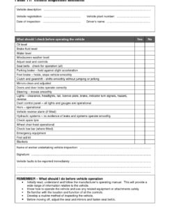 They are one of the core safety measures any driver can (and should) take, and saved an rounding off our under the hood examination in the vehicle inspection checklist is the task of examining the hoses and visible piping. Safety Inspection Checklist Template