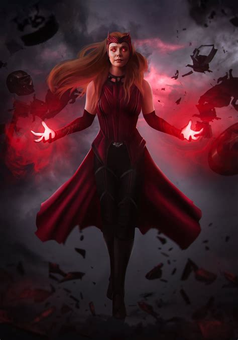 Wanda Maximoff Art Print In 2021 Scarlet Witch Marvel Scarlet Witch