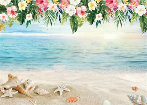 Amazon Com Allenjoy X Ft Luau Beach Backdrop Tropical Summer