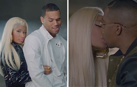 Nicki Minaj And Chris Brown Kissing