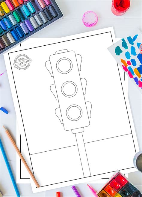 Free Printable Stop Sign Traffic Signal And Signs Coloring Pages