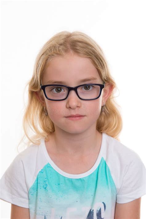 Blond Girl With Glasses Stock Image Image Of Face Portrait 58940181