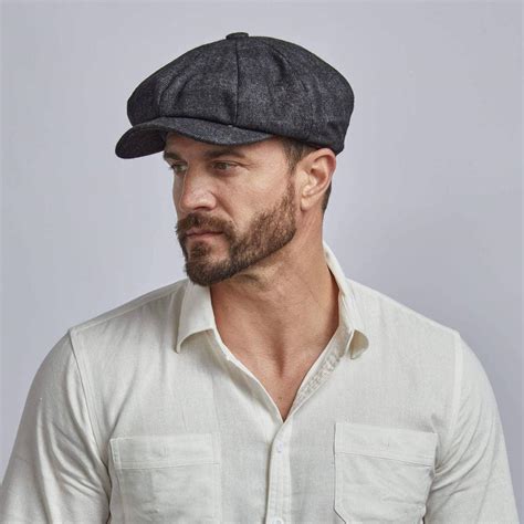 Argo Mens 8 Panel Newsboy Cap By American Hat Makers