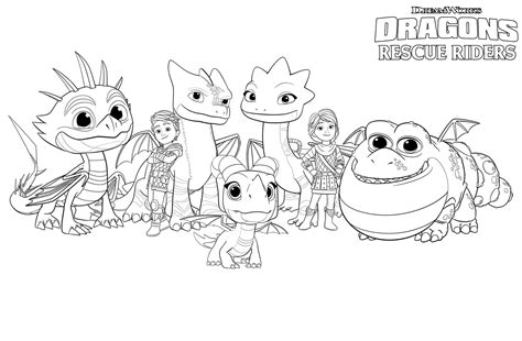 Dragons Rescue Riders Printable Coloring Page Free Printable Coloring