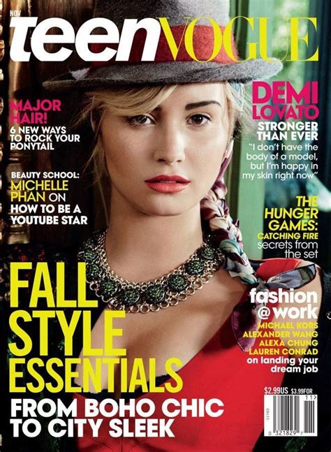 Demi Lovato In Teen Vogue November 2013
