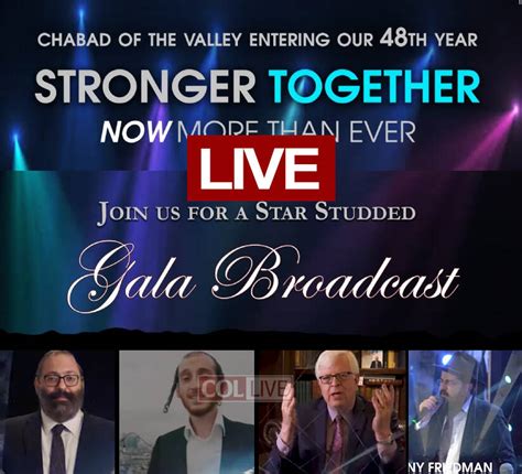 Live Chabad Of The Valley Hosts An Online Gala