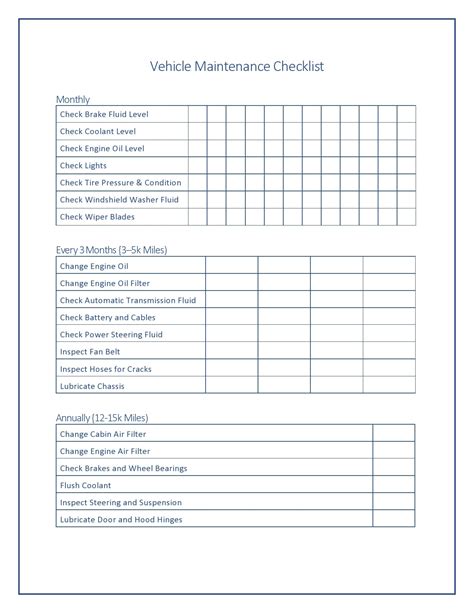 Printable Company Vehicle Inspection Checklist Web Get A Free Vehicle