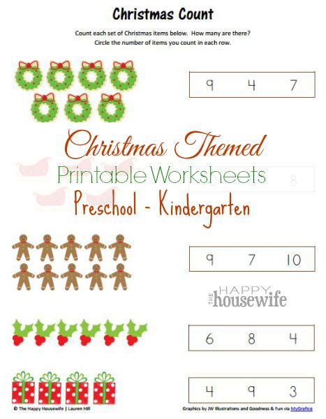 Printable christian christmas activity sheets. Christmas Themed Worksheets: Free Printables - The Happy ...