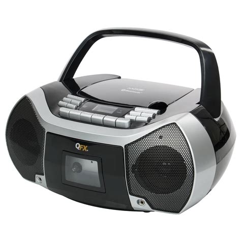 Qfx Bluetooth Boombox With Cassette Recorder J 36 Bandh Photo Video