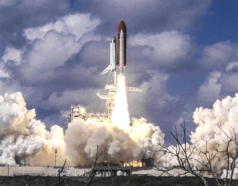 Space Shuttle Columbia Climbs Into Orbit From Launch Pad 39b On Nov 1