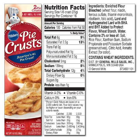 The caramel apple pie seen in this video recipe was used as a test for pillsbury pie crusts. Pillsbury Mini Pizza Nutrition Facts - NutritionWalls