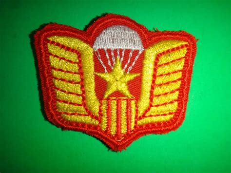 Vietnam War South Vietnamese Army Arvn Nhay Du Parachute Airborne Beret Patch 534 Picclick