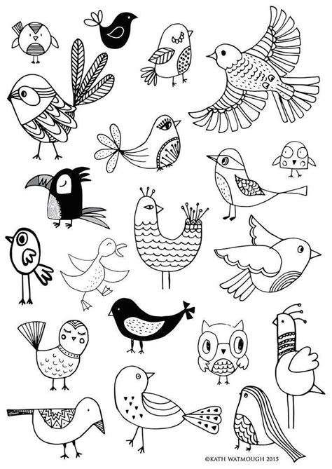 Doodle Art Bird Drawings Doodle Drawings