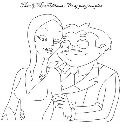 I hope you enjoy the splendours of my glorious family. The Addams Family coloring page | Family coloring pages ...
