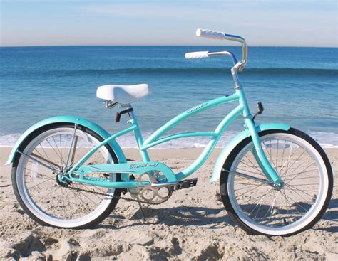 Firmstrong Girls 20 Inch Beach Cruiser Bicycle Mint Green Baby Blue