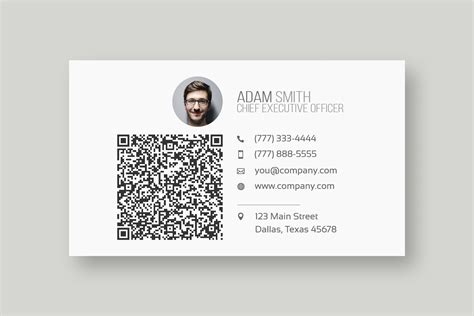 There is no doubt that using marketing tools such. Modern QR Code Business Card Template - Web•Plant•Media