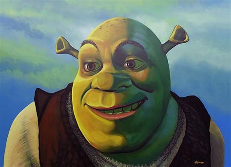 Shrek By Paul Meijering Art Canvas Painting Painting