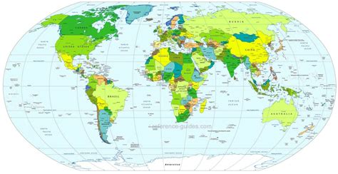 Peta Dunia Lengkap Dengan Nama Negara Ukuran Besar Thomas Churchill