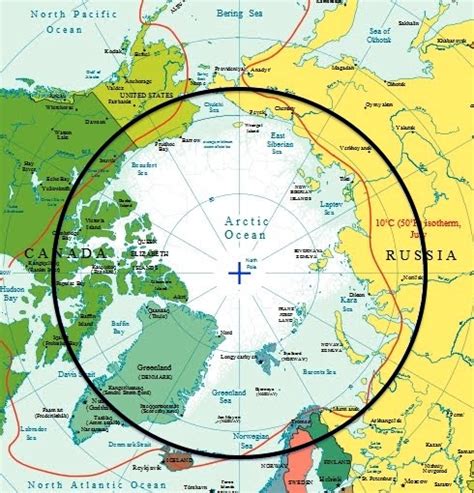 Arctic Circle Canada Map