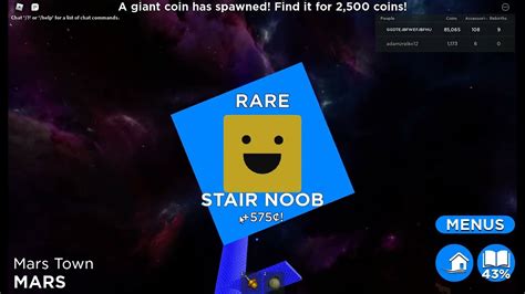 Roblox Find The Noobs 2 Mars How To Get Stair Noob Youtube