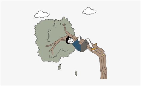 Tree Falling Falling From Tree Cartoon Free Transparent Png
