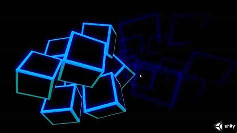 Learning Unity Glowing Rotating Cubes Javascript Youtube