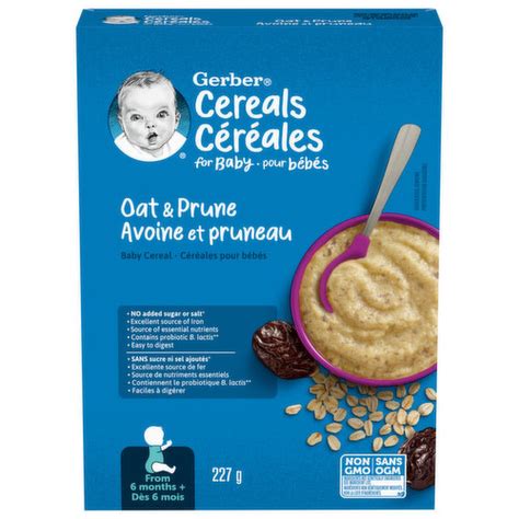 Gerber Baby Cereal Oat And Prune