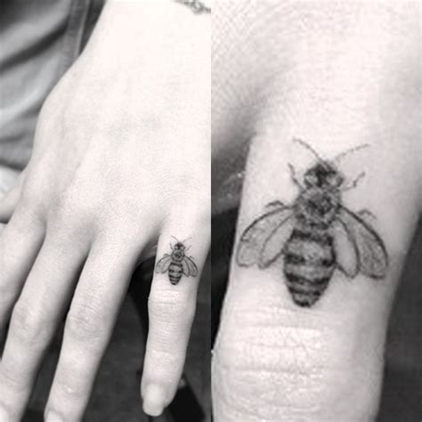 Tattoo, emilia clarke bee tattoo, emilia clarke kit harington, and emilia clarke black hair. 190 Bee-autiful Honey Bee Tattoo Designs with Meanings ...