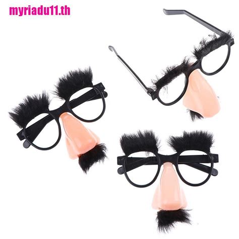 【mrth】3pcs Novelty Toy Big Nose Funny Glasses Toys Party Bar Funny Gags Jokes Myriadu11th