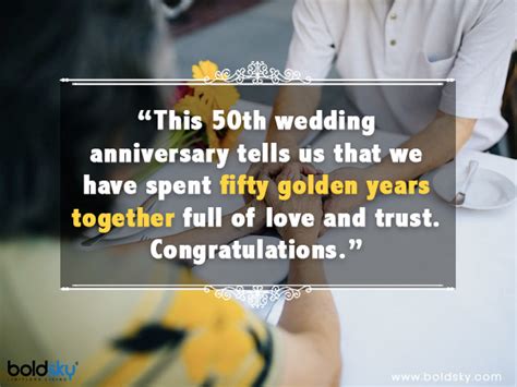 Quotes Wishes And Messages To Share On 50th Wedding Anniversary