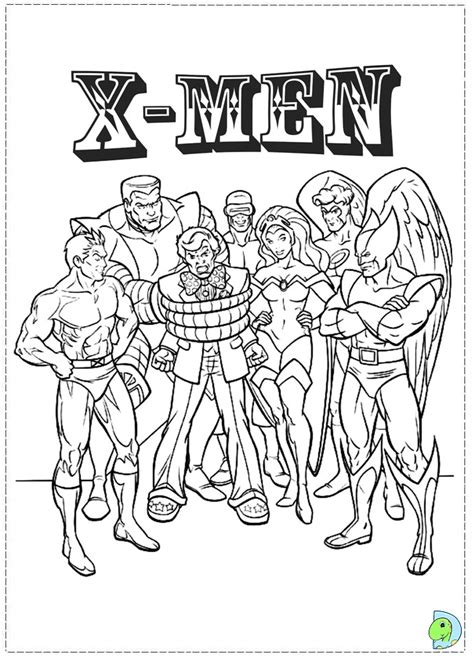 Spider man is one of the super heroes of marvel studios. X Men Coloring page- DinoKids.org