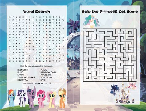 Free My Little Pony Kids Printables Diy Thought