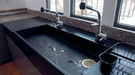 Andesite, basalt, dacite, obsidian, pumice, rhyolite, scoria, and tuff. Get Stoned: 11 Incredible Kitchen Sinks Made from Rock
