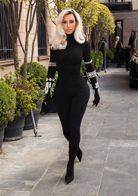Kim Kardashian Steps Out In A Stunning Dolce Gabbana Catsuit As She