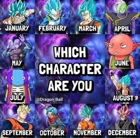 What Is Your Birthday Month Comment Down Below Dragonballz Amino