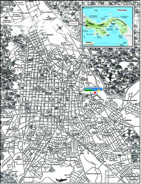 David City Map David Panama Mappery
