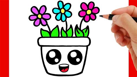 Como Dibujar Una Flor Facil Paso A Paso Youtube