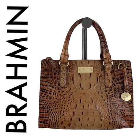 Brahmin Bags Brahmin Brown Tan Leather Arm Bag Poshmark