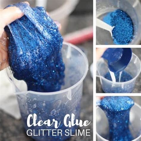 How To Make Clear Slime With Glitter Little Bins For Little Hands