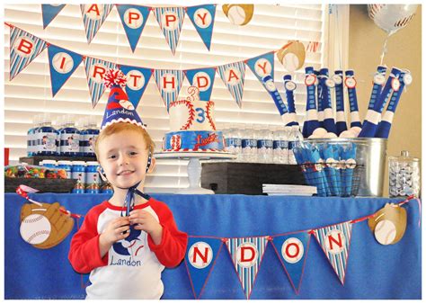 Baseball Birthday Party Ideas Photo 3 Of 6 Catch My Party