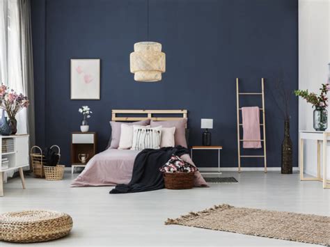 Check spelling or type a new query. Dark Blue Bedroom Feature Wall with White Floorboards ...